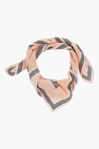 Floral Print Silk Foulard