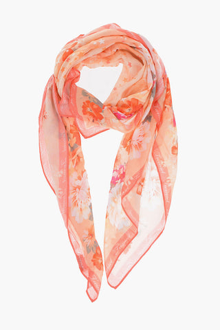 Floral-Motif Scarf