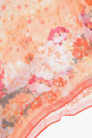 Floral-Motif Scarf