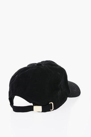JEANS COUTURE Cotton Twill Baseball Cap with Embroidery