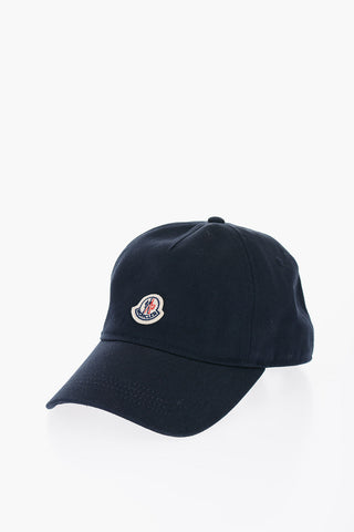 Cappello Baseball in Tinta Unita con Patch Logo a Contrasto