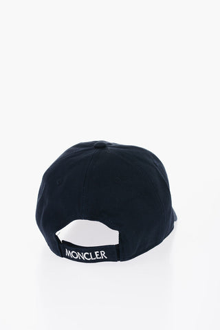 Cappello Baseball in Tinta Unita con Patch Logo a Contrasto