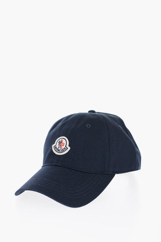 Cappello Baseball in Tinta Unita con Patch Logo a Contrasto