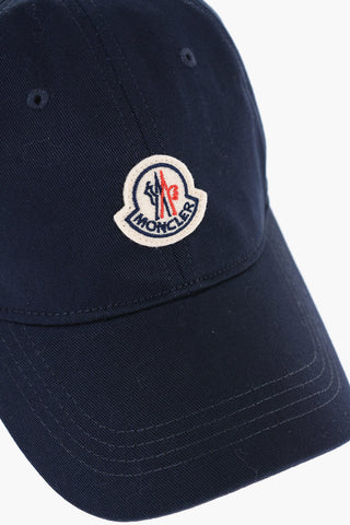 Cappello Baseball in Tinta Unita con Patch Logo a Contrasto