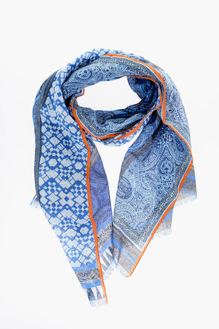 Patterned Linen SHAAL-NUR Foulard