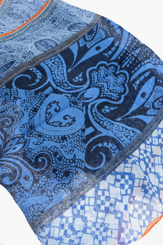Patterned Linen SHAAL-NUR Foulard