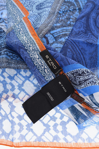 Patterned Linen SHAAL-NUR Foulard