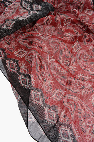 Patterned Linen and Silk DELHY Foulard