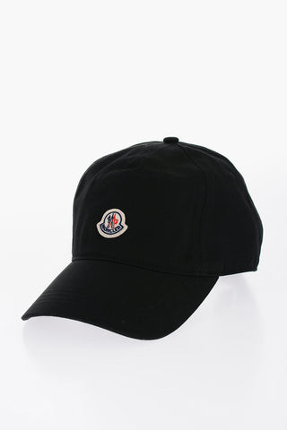 Cappello Baseball in Tinta Unita con Patch Logo a Contrasto