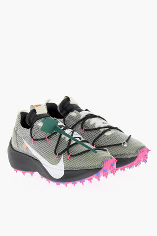 OFF-WHITE Niedrige Ledersneaker mit Karomuster