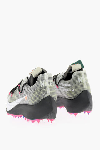 OFF-WHITE Niedrige Ledersneaker mit Karomuster