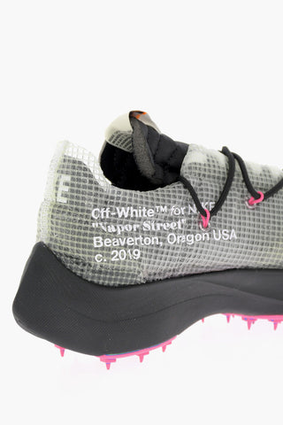 OFF-WHITE Niedrige Ledersneaker mit Karomuster