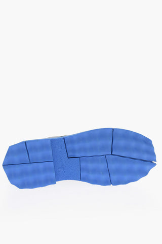 Scarpe Derby in Pelle con Suola a Contrasto