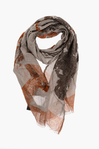 Patterned Linen SHAAL-NUR Foulard