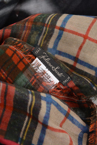 Animal Motif and Check DON'T TOUCH Stole