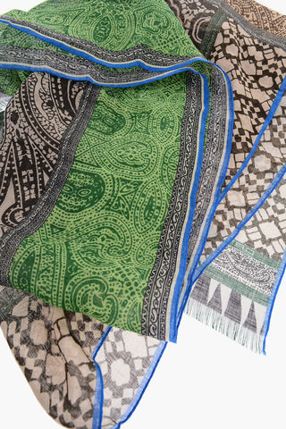 Patterned Linen SHAAL-NUR Foulard