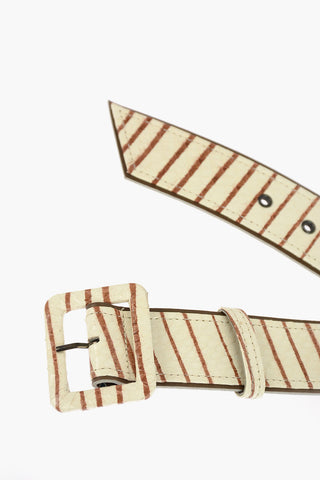 Python Skin High Waist Belt 40mm