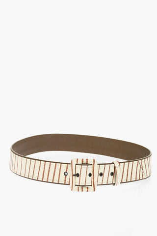 Python Skin High Waist Belt 40mm