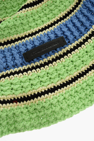 Cappello Bucket In Maglia Di Cotone