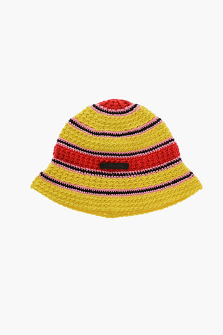 Cappello Bucket In Maglia Di Cotone