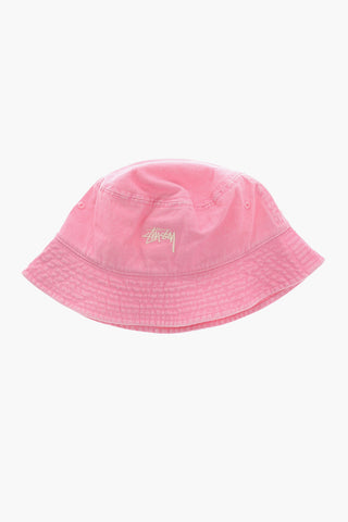 Solid Color Bucket Hat with Embroidered Logo