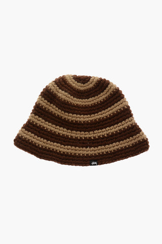 Two-Tone Knitted SWIRL Bucket Hat