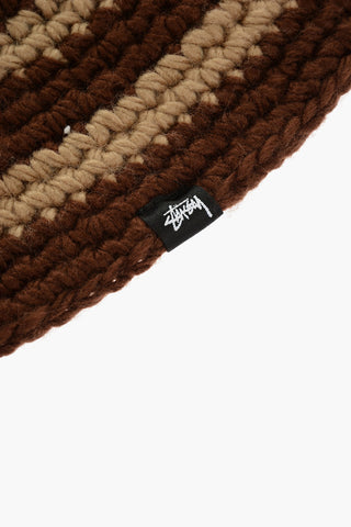 Two-Tone Knitted SWIRL Bucket Hat