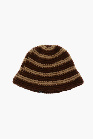Two-Tone Knitted SWIRL Bucket Hat