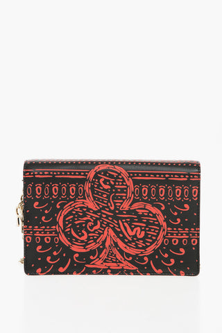 Leather LADY DIOR Croosbody Bag with Chain