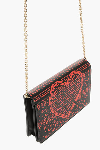 Leather LADY DIOR Croosbody Bag with Chain