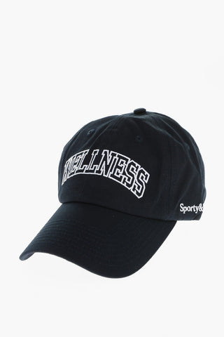 Solid Color Cap with Contrasting Embroideries