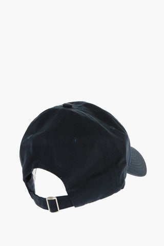 Solid Color Cap with Contrasting Embroideries