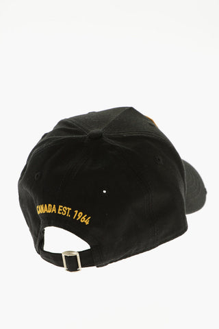 Cotton-Gabardine Cap with Patches