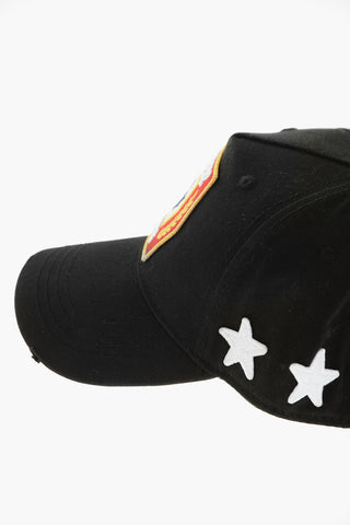 Cotton-Gabardine Cap with Patches