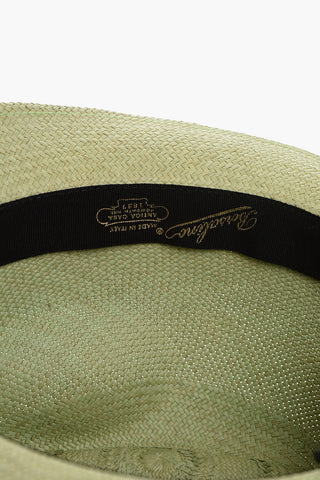 Solid Color Straw Fedora Hat