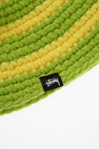 Two-Tone Knitted SWIRL Bucket Hat