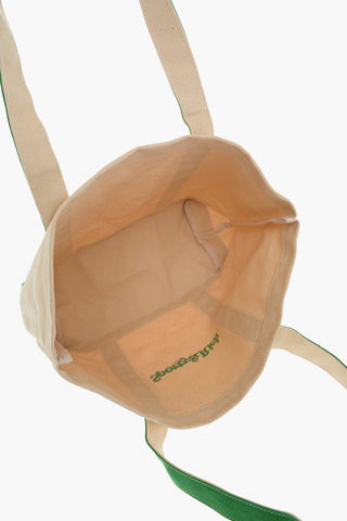 Two-Tone Tote Bag with Embroidered Logo