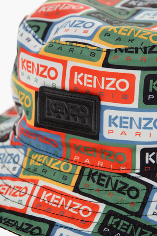 Cappello Bucket Reversibile con Logo all-Over