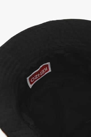 Cappello Bucket Reversibile con Logo all-Over