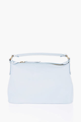LEONIE HANNE Leather Mini Hobo Bag with Removable Shoulder Strap