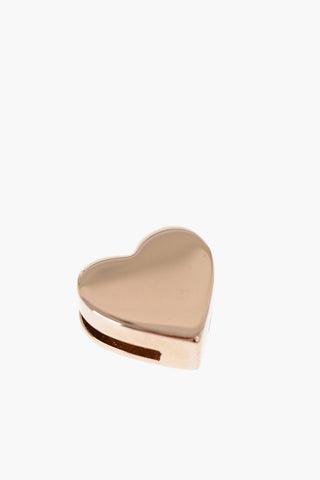 Heart-Shaped Metal Shoulder Strap Charm
