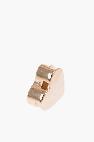 Heart-Shaped Metal Shoulder Strap Charm