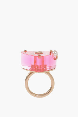 Plexiglass Maxi Heart Ring