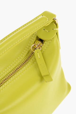LEONIE HANNE Leather Mini Hobo Bag with Removable Shoulder Strap