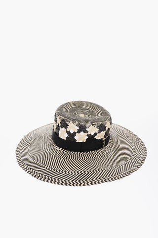 Staw Panama Hat with Cut-Out Details