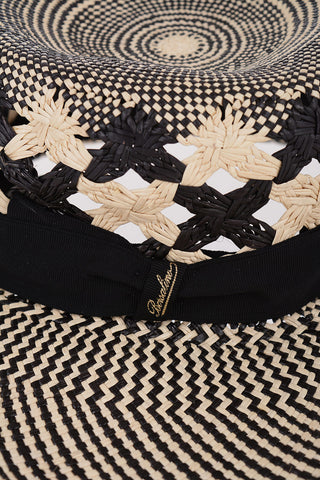 Staw Panama Hat with Cut-Out Details