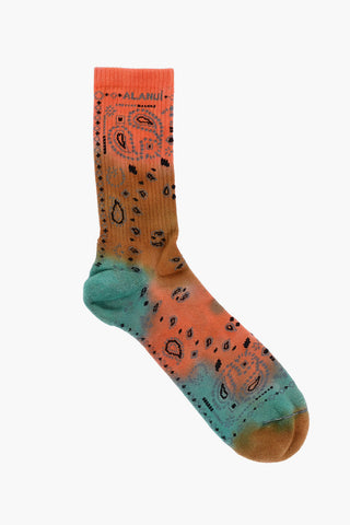 Acid Wash Effect Cotton BANDANA Socks