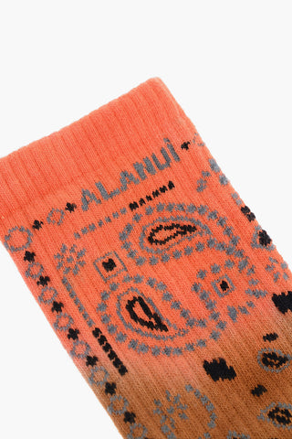 Acid Wash Effect Cotton BANDANA Socks