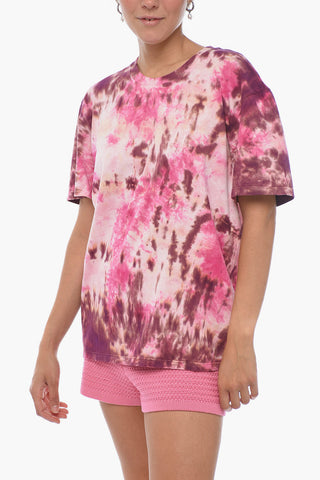 Crew Neck Tie Dye Cotton T-Shirt