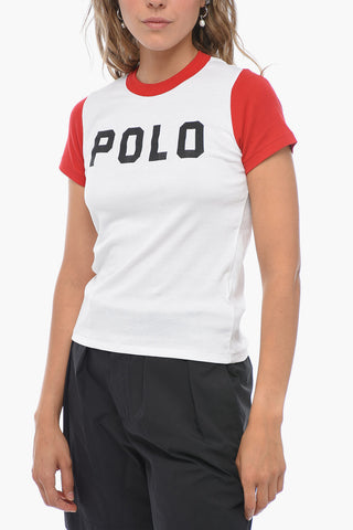 Printed T-shirt with Contrasting Edges